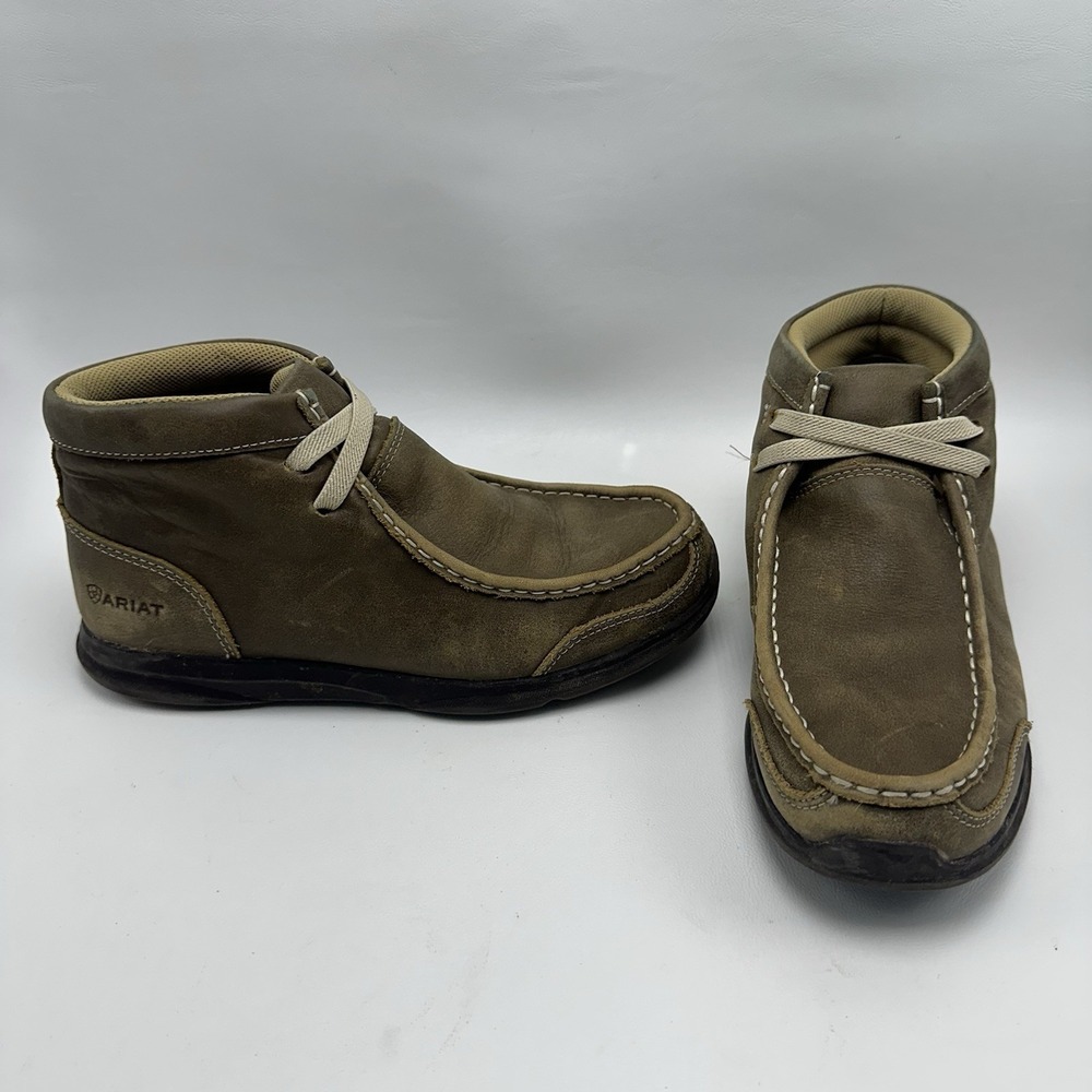 Kid's Ariat Spitfire Chukka Brown Bomber Shoes Size 3C